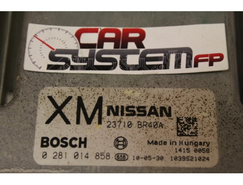 Centralita de motor Nissan Qashqai BOSCH 0281014858 - Traspaso de códigos BOSCH:0281014858