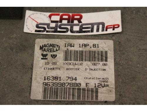 Centralina Motore Peugeot 206 MAGNETI MARELLI: IAW 1AP.81 16301.794