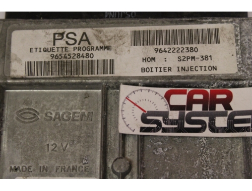 Calculateur moteur Citroen C3 SAGEM 9642222380