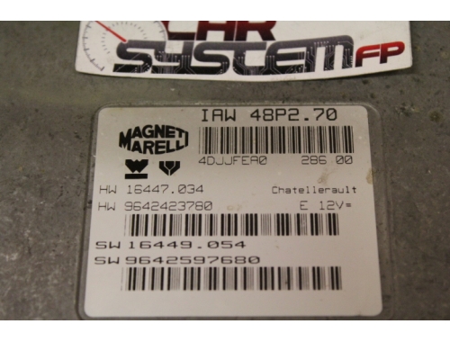Centralina Motore Peugeot 206 M. MARELLI IAW 48P2.70 - Riparazioni Varie Passaggio Codici Riverginazione MAGNETI MARELLI:IAW 48P2.70