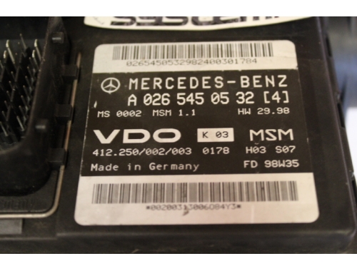 Motorsteuergerät Luftmassenmesser Mercedes Klasse A160 VDO A0265450532