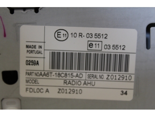 Autorradio Ford Fiesta "10 10R-03