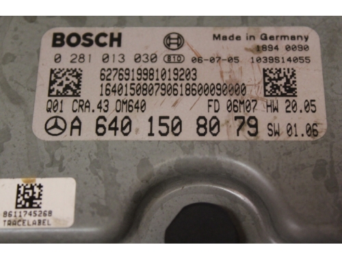 Centralita de motor Mercedes Benz Clase A BOSCH: 0281013030