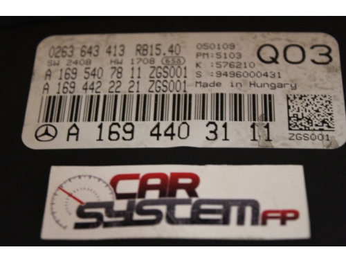 Kombiinstrument Mercedes Benz Klasse A A1694403111