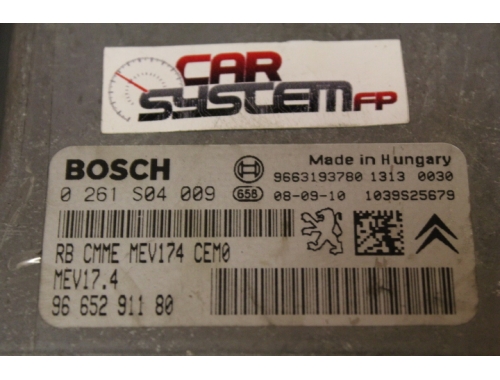 0261S04009 BOSCH Centralina Motore Peugeot 207