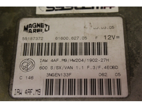 Centralita de motor Fiat 600 M. MARELLI IAW4AF.M9 - Reparación varias Traspaso de códigos Virginización Descodificación total MAGNETI MARELLI: IAW 4AF.M9
