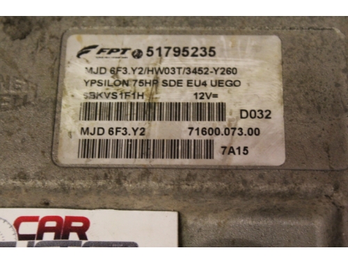 Centralina Motore Lancia Y FPT 51795235 HW03T 3452-Y260