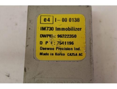 Centralita CODE Daewoo / Chevrolet Matiz DAEWOO