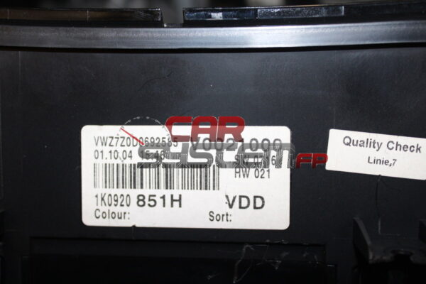 1K0920851H Kombiinstrument Volkswagen Golf V / Golf Plus / Jetta