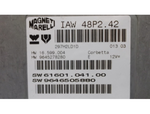 Calculateur moteur Citroen C3 MAGNETI MARELLI:IAW48P2.42