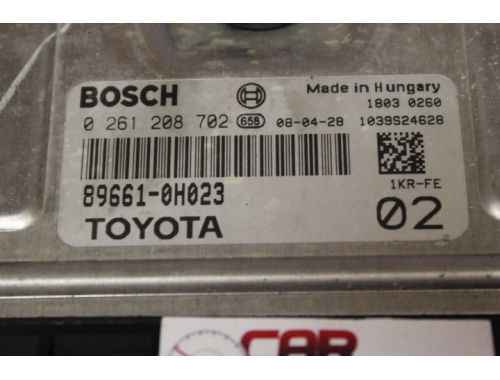 Centralina Motore Citroen C1- Peugeut 107- Toyota Aygo-BOSCH:0261208702