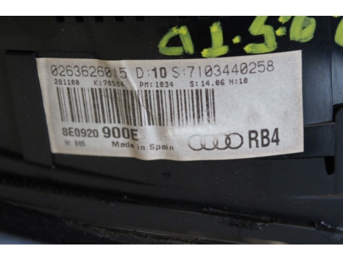 Kombiinstrument Audi A4 BOSCH: 0263626015