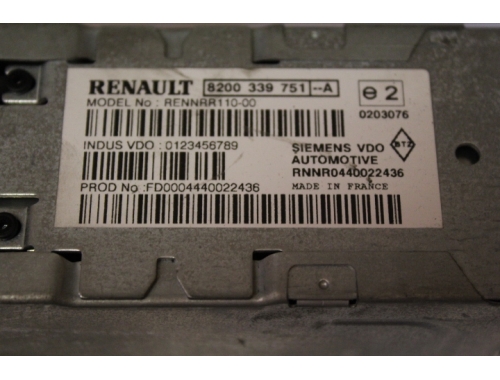 Lettore CD Renault Espace SIEMENS:VDO:8200