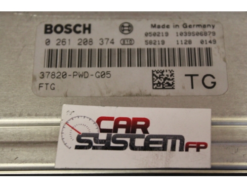 Centralita de motor Honda Jazz BOSCH 0261208374 - Traspaso de códigos Reparación varias