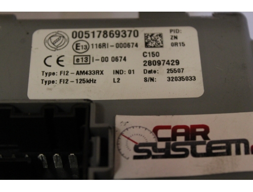 Body Computer Fiat 500 - 1,3 mjd - Delphi 00517869370 - 51868979