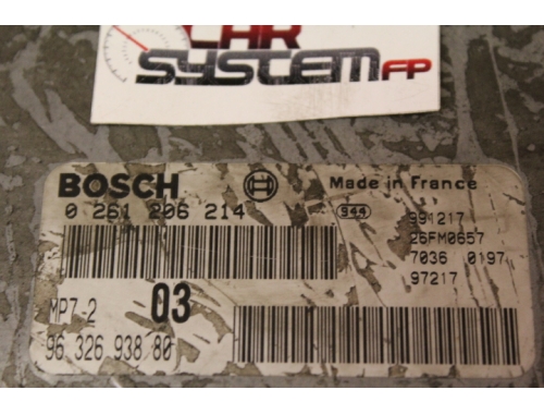 Centralina Motore Citroen Saxo BOSCH: 0261206214