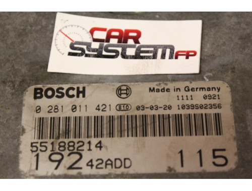 Motorsteuergerät Fiat Stilo BOSCH 0281011421 - Codierung Reparatur verschiedene Jungfräulich-Machen (Virginisierung) Komplette Decodierung BOSCH:0281011421