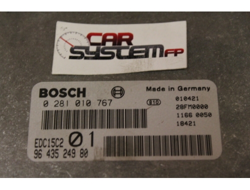 Motorsteuergerät Peugeot 206 BOSCH 0281010767 - Codierung Reparatur verschiedene Jungfräulich-Machen (Virginisierung) BOSCH: 0281010767