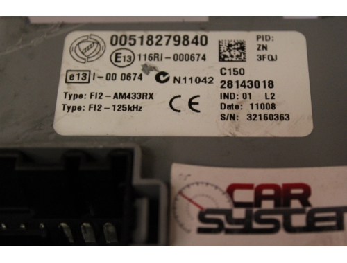 Body computer Fiat 500 DELPHI 00518279840