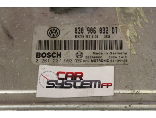 Centralita de motor Volkswagen Polo BOSCH 0261207593 - Traspaso de códigos Reparación varias Descodificación total BOSCH:0261207593