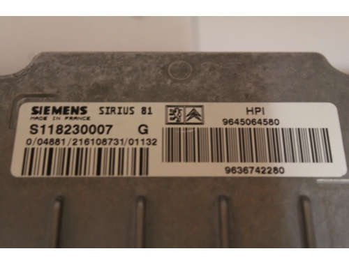 Centralina Motore Citroen C5 SIEMENS:S118230007G