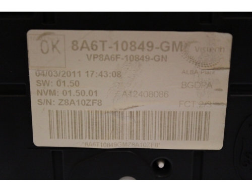 Cuadro de instrumentos Ford Fiesta Mk VI - VISTEON 8A6T-10849-GM - Traspaso de códigos Reparación varias VISTEON