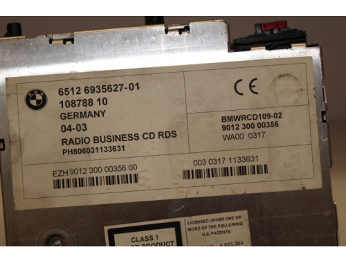 Autorradio - Lector de CD BMW 320 E46 - 65126935627-01 - Traspaso de códigos Reparación varias 65126935627-01