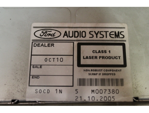 Autoradio - Lecteur CD Ford Focus - VP7S7F - 18C21 - DA - Transfert des codes Réparation diverses VP7S7F