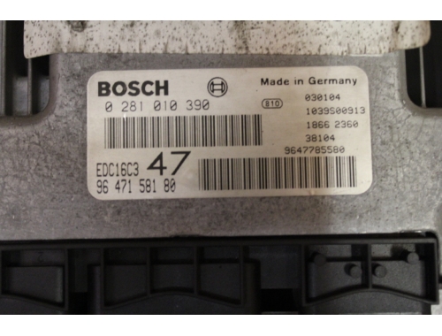 Motorsteuergerät Peugeot 307 - BOSCH 0281010390 - Codierung Reparatur verschiedene BOSCH;
