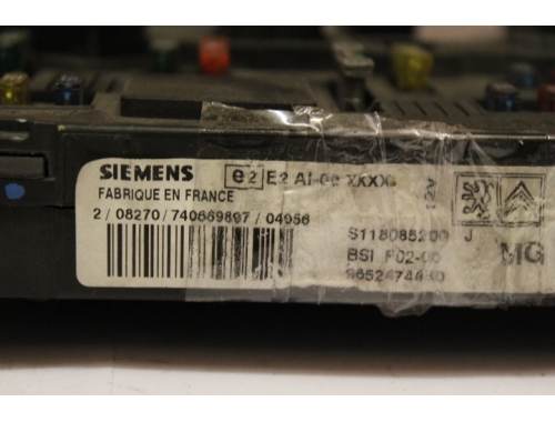 BSI Citroen C3 - SIEMENS S118085200 - Codierung Jungfräulich-Machen (Virginisierung) Reparatur verschiedene SIEMENS:S118085200