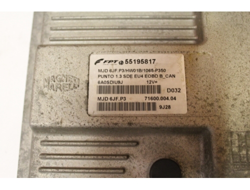 Motorsteuergerät Fiat Punto - MAGNETI MARELLI 55195817 - Codierung Jungfräulich-Machen (Virginisierung) Reparatur verschiedene MAGNETI MARELLI: 55195817