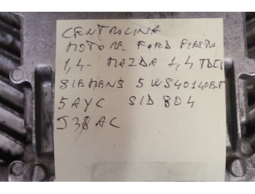 Calculateur moteur Ford Fiesta - SIEMENS 5WS40140B-T - Transfert des codes Réparation diverses SIEMENS:5WS40140B-T