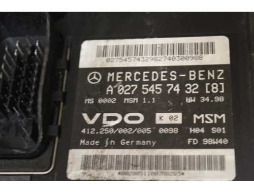 Motorsteuergerät Mercedes Klasse A140 - VDO A1661402400 - Codierung Reparatur verschiedene VDO: A1661402400