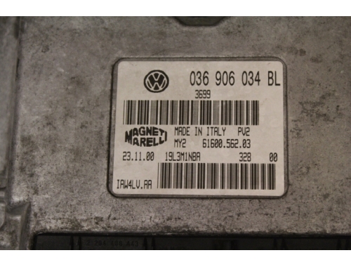 Centralita de motor Skoda Fabia - MAGNETI MARELLI 036906034BL - Traspaso de códigos Reparación varias MAGNETI MARELLI: 036906034BL 61600.562.03
