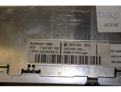 Autoradio - Lettore CD Volkswagen Golf V - 1K0035186L - Passaggio Codici Riparazioni Varie 1K0035186L