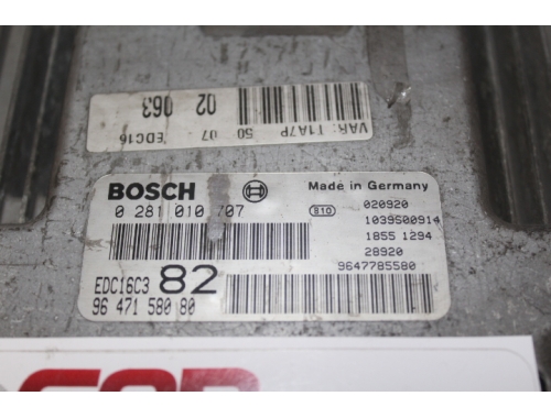 Centralina Motore Peugeot 206 BOSCH:0281010707