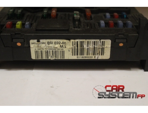 BSI PEUGEOT 206 S118085220 E, 9653667680, BSI E02-00