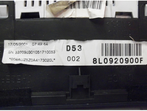 Cuadro de instrumentos Audi A3 8L0920900F