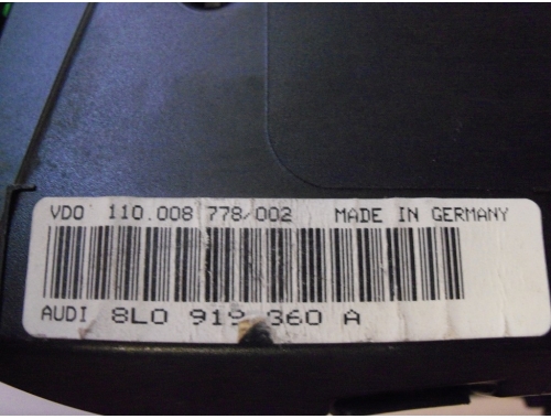Quadro Strumenti Audi A3 VDO:110.008.778/002