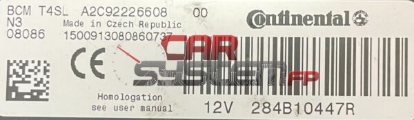284B10447R Reparación BCM Renault Clio IV 2012 < 2019