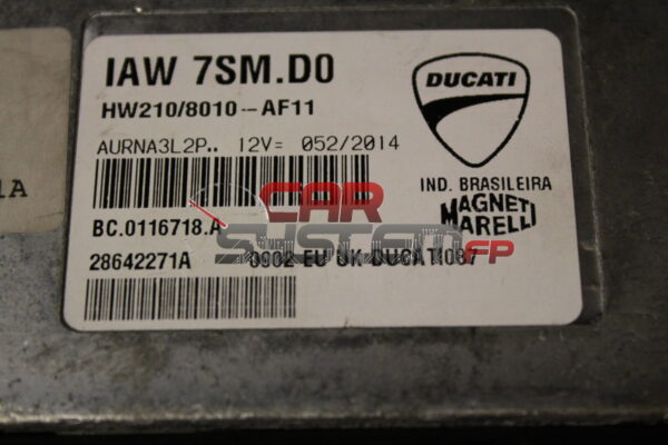 28642271A IAW7SM.DO MAGNETI MARELLI Centralita de motor DUCATI HYPERMOTARD / HYPERMOTARD SP / HYPERSTRADA 821