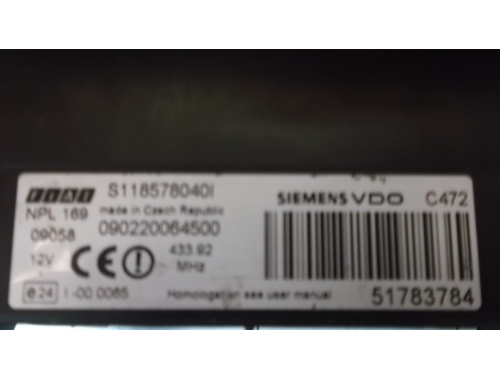 Komfortsteuergerät neu Fiat Panda SIEMENS:S118578040I