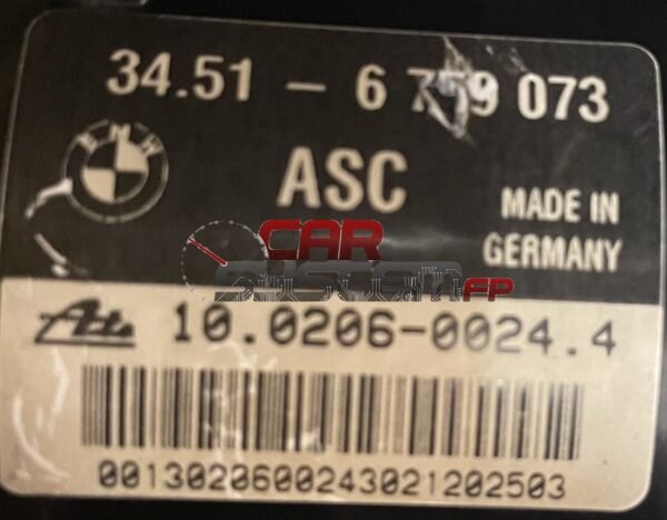 34.51-6759073 6759075 Revisión ABS BMW E46 ATE