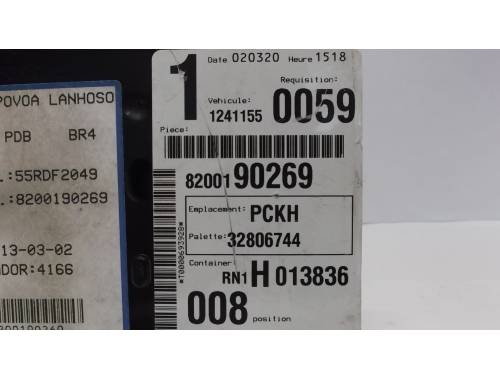 Sicherungskasten Renault Laguna 2 8200190269
