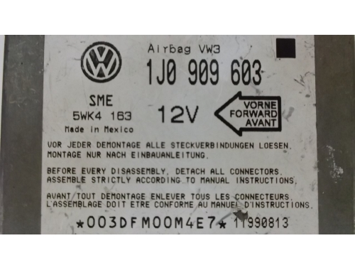 Centralita de airbag Volkswagen Golf 4 SIEMENS:5WK4163