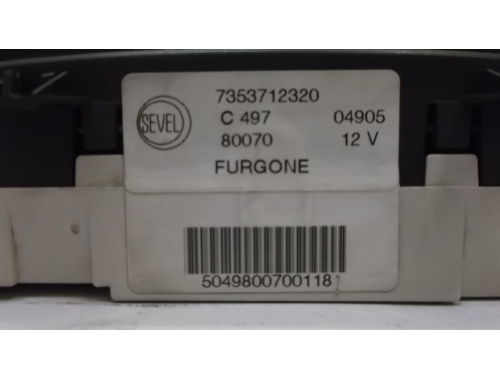 Commande d'éclairage Fiat Ducato 7353712320