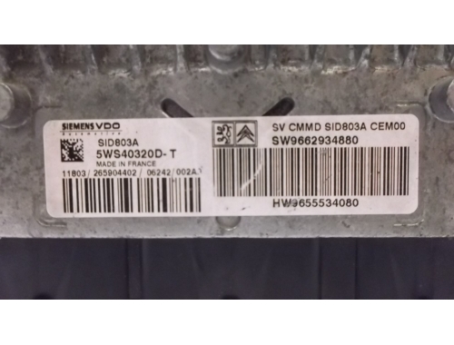 Centralina Motore Citroen C8 SIEMENS:5WS40320DT