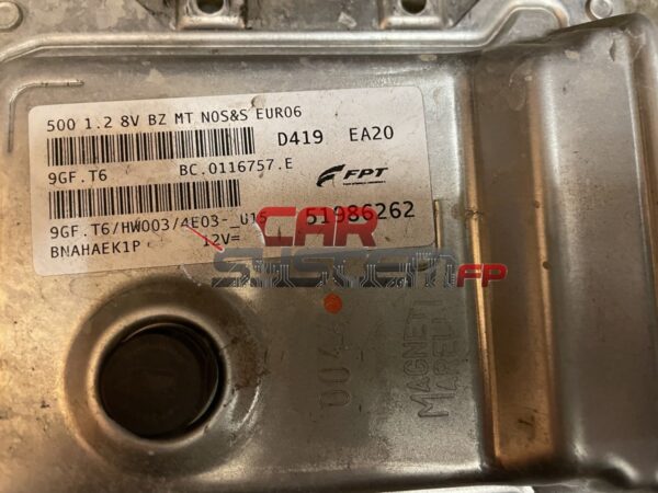 51986262 Calculateur moteur Fiat 500 FPT 9GF.T6