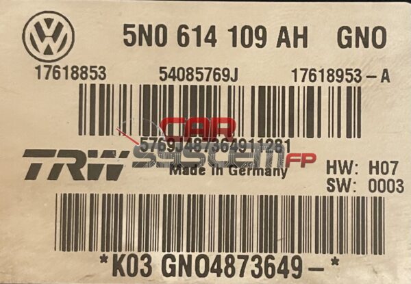 5N0614109AH Reparatur ABS Volkswagen Tiguan / Audi Q3