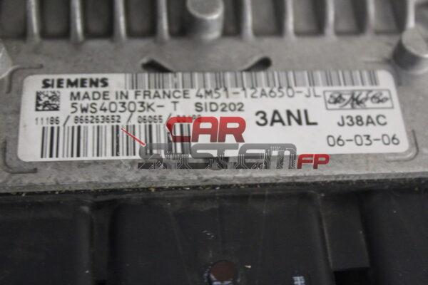 4M51-12A650-JL 5WK40303K-T SIEMENS Centralina Motore Ford Focus 1.8 TDCI